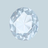 Diamond collage element vector