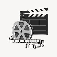 Cinema film, entertainment graphic