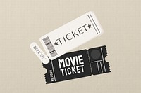Movie ticket, date night illustration