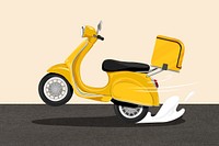 Motorcycle delivery, logistic illustration