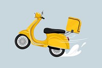 Motorcycle delivery, logistic illustration