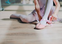 Ballerina aesthetic border background