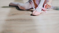 Ballerina aesthetic border background