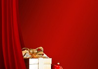 Christmas gift border background