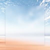 Blue sky frame background