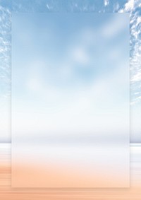Blue sky frame background