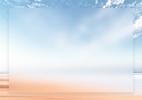 Blue sky frame background