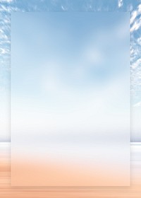 Blue sky frame background