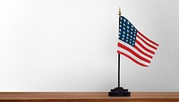 American flag stand background