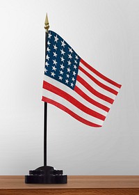 American flag stand background