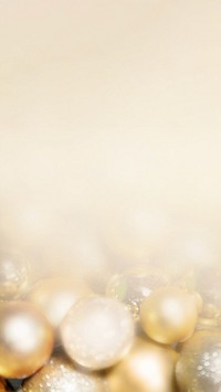 Gold balloons border iPhone wallpaper, New Year celebration