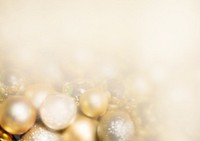 Gold balloons border background, New Year celebration