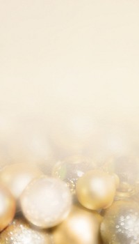 Gold balloons border iPhone wallpaper, New Year celebration