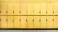 Yellow school lockers HD wallpaper