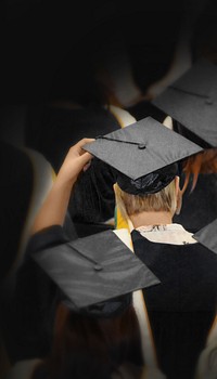 Graduation ceremony border iPhone wallpaper