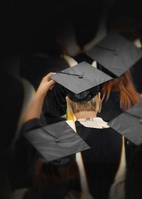 Graduation ceremony border background