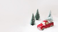 Christmas trees border HD wallpaper