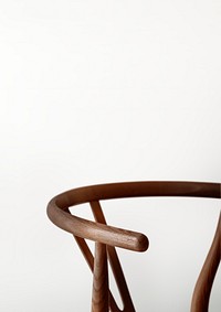 Classic wooden chair background, furniture border