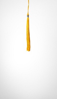 Yellow tassel iPhone wallpaper, graduation cap image