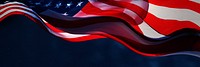 American flag border background