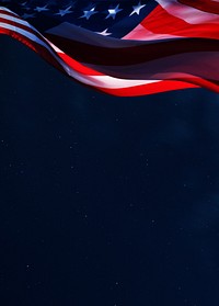 American flag border background