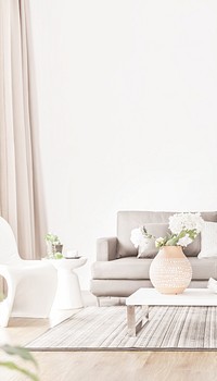 Modern living room iPhone wallpaper, interior image