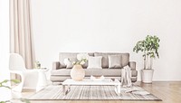 Modern living room background, interior image