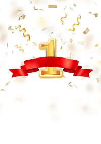 Number 1 prize background, award image