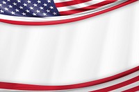 American flag border background