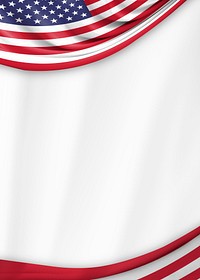 American flag border background