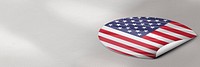 American flag sticker background