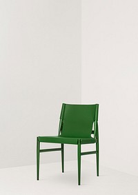 Green chair background, modern interior border