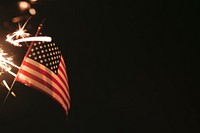 Independence day background, American flag border