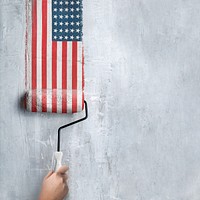 American flag paint background