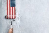 American flag paint background