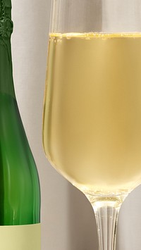 Champagne glass border iPhone wallpaper