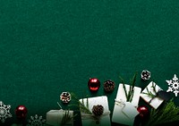 Christmas festival green background