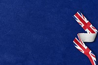 UK flag border background, textured design