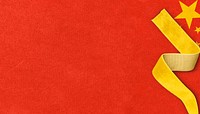 Chinese flag border background, textured design