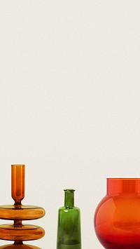 Abstract vases border iPhone wallpaper