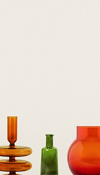 Abstract vases border iPhone wallpaper