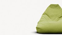 Green bean bag HD wallpaper