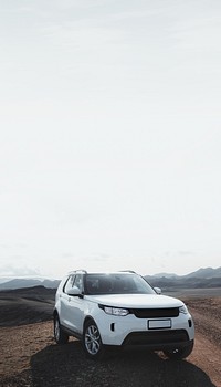 White SUV car phone wallpaper