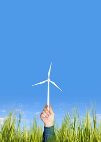 Wind turbine background