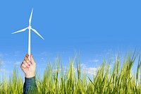 Wind power background