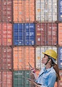 Dock worker, logistics background