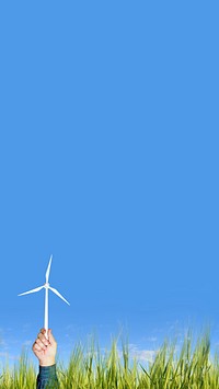 Wind power mobile wallpaper