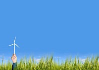 Wind power background