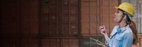 Dock worker, logistics blog banner