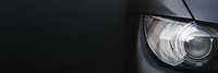 Car's headlight closeup blog banner